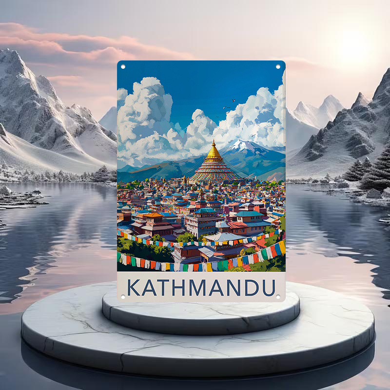 Home Decor Kathmandu - Настенный декор из железа «Золотая пагода»