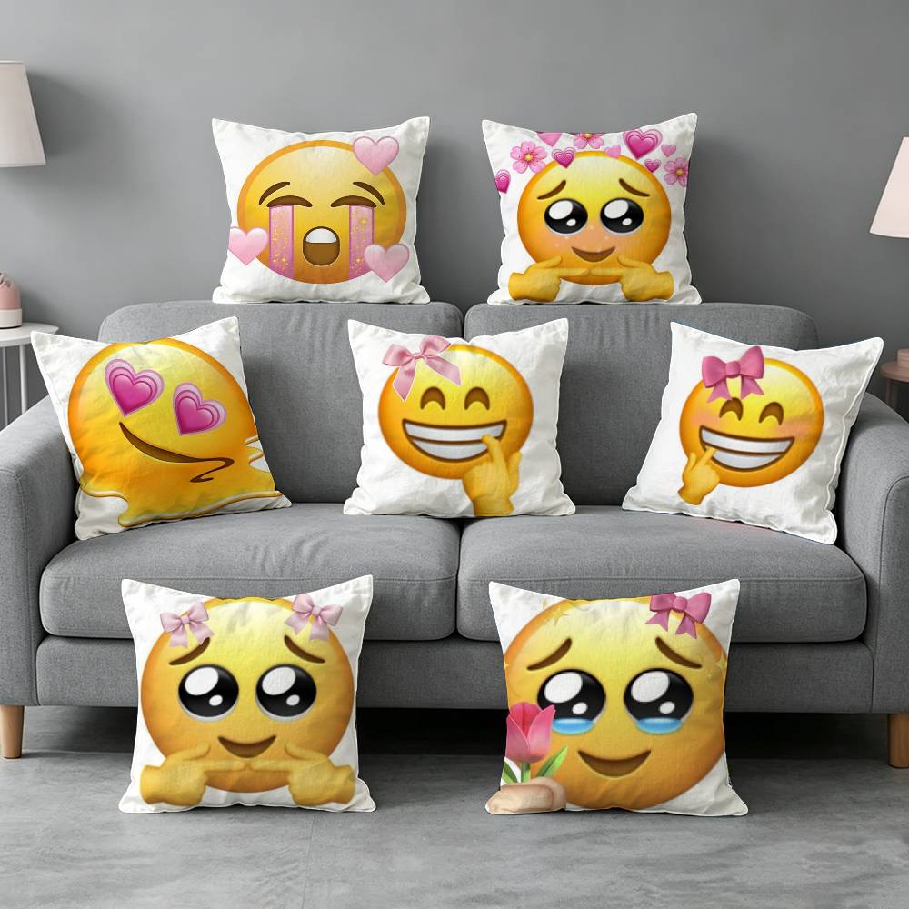 Home Decor Emoji - Наволочка с эмодзи Spring-G, мягкая, из