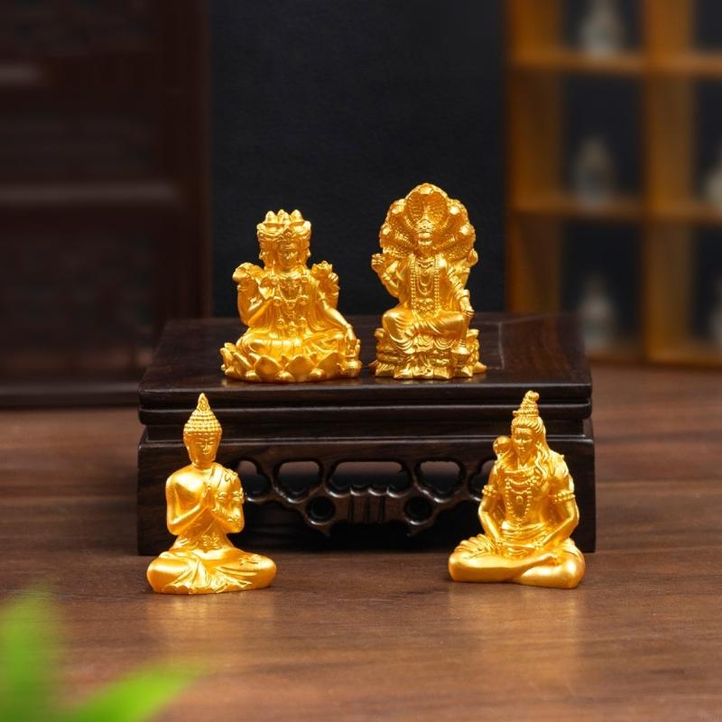 Home Decor Gold - 30 шт., мини-золотые статуи Будды, маленькие