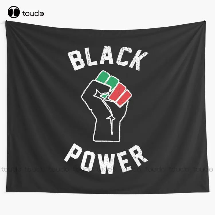 Home Decor Website Free - Black Power Fist Tapestry Tapestry Website