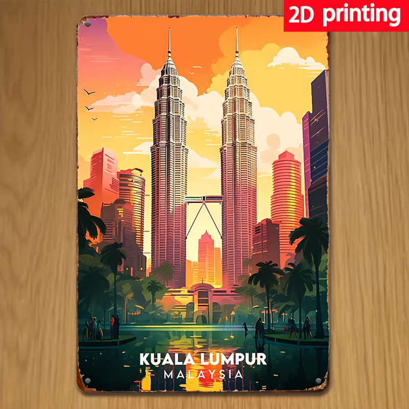 Home Decor Kuala Lumpur - Куала-Лумпур, Малайзия, винтажная металлическая вывеска-ретро железное