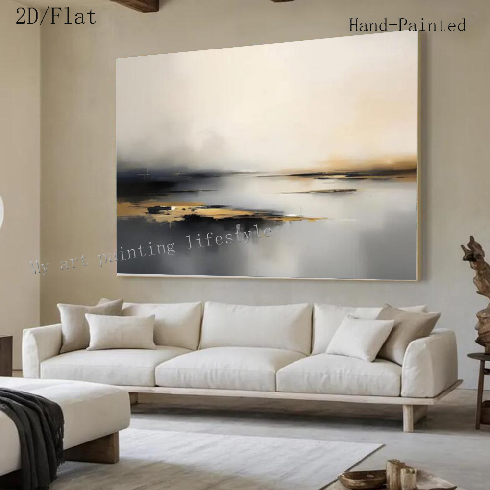 Home Decor Free Images - Большая абстрактная картина маслом ручной работы