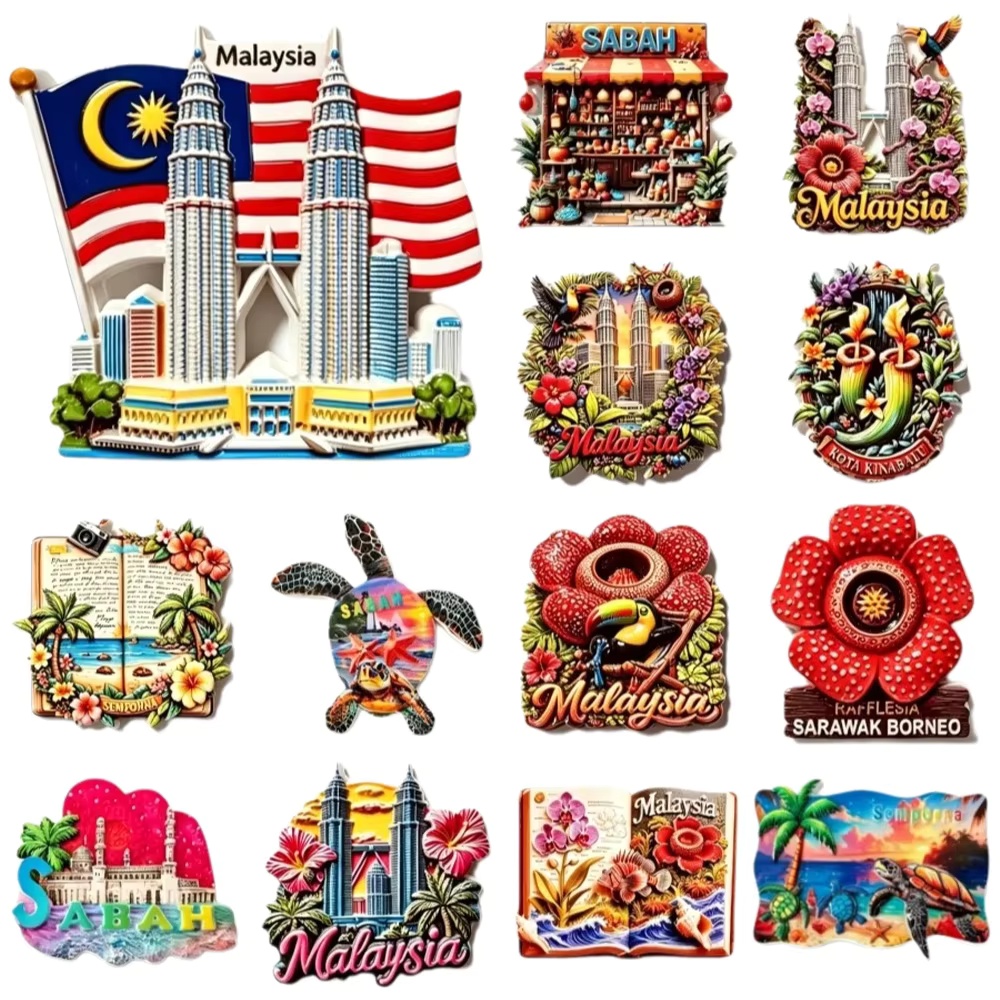 Home Decor Kuala Lumpur - Сувенир из Малайзии: 3D-магнит на холодильник
