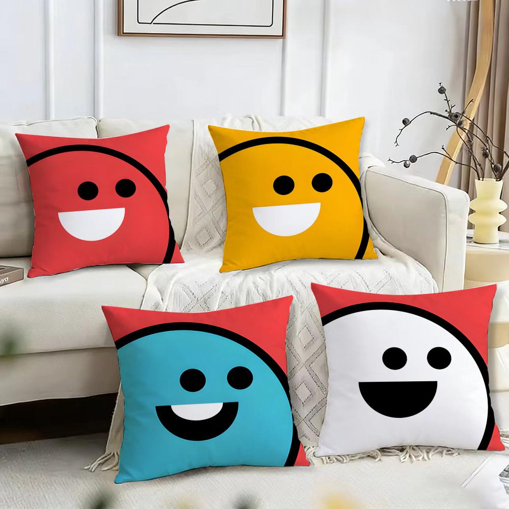Home Decor Emoji - Милая улыбающаяся и счастливая подушка-эмодзи, чехол