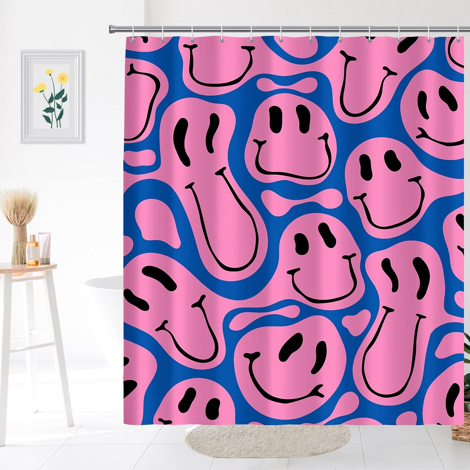 Home Decor Emoji - Милая забавная шторка для душа с