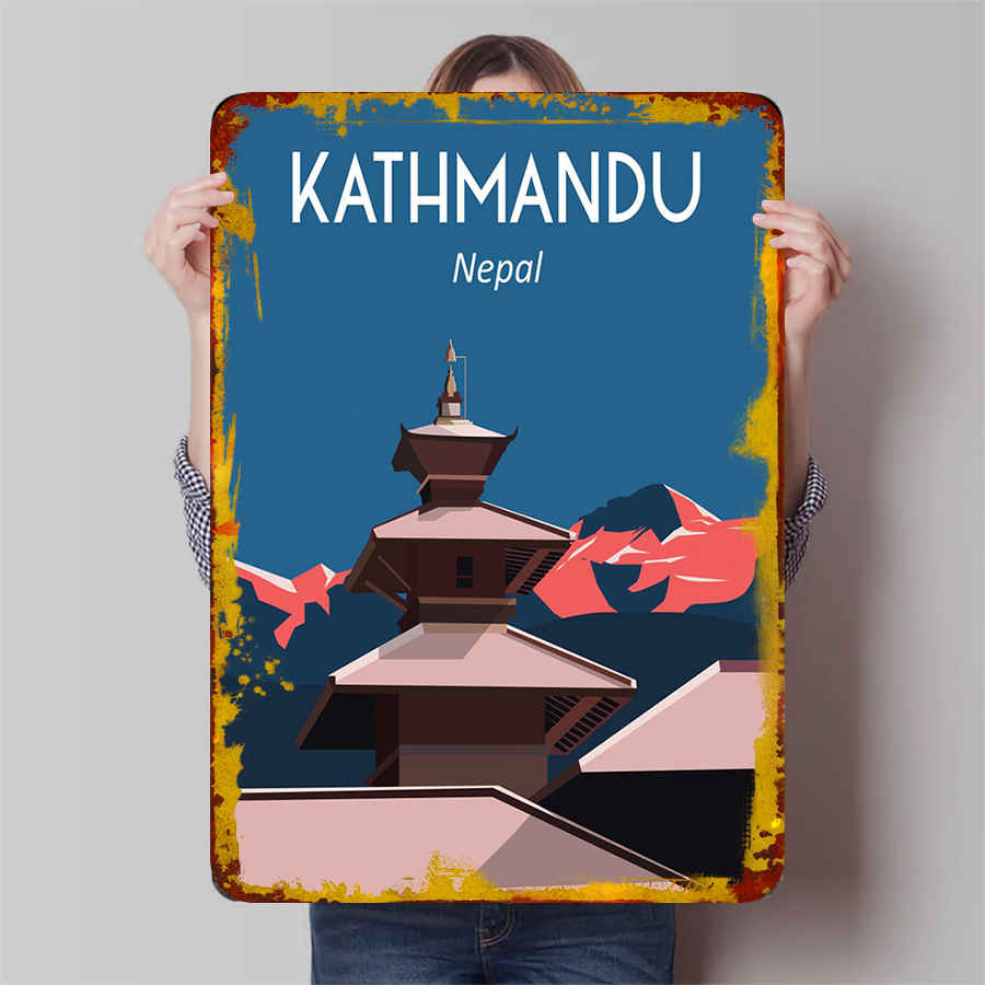 Home Decor Kathmandu - Kathmandu Непал винтажный металлический настенный художественный