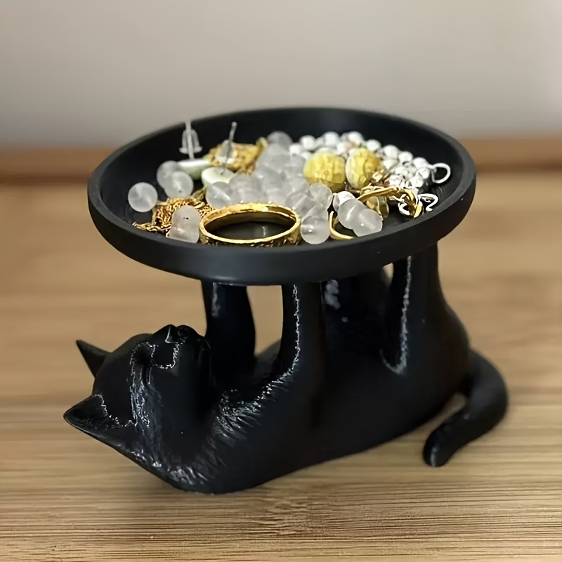 Vanity Home Decor - Милая черная кошка: подставка для украшений,