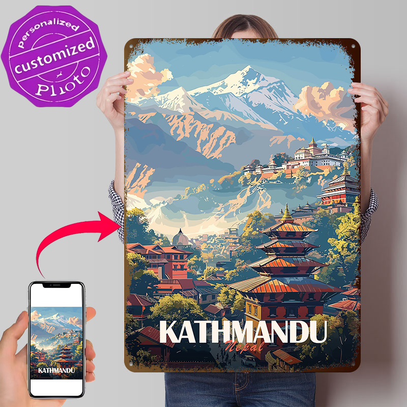 Home Decor Kathmandu - Постер с видом на Катманду, Непал,