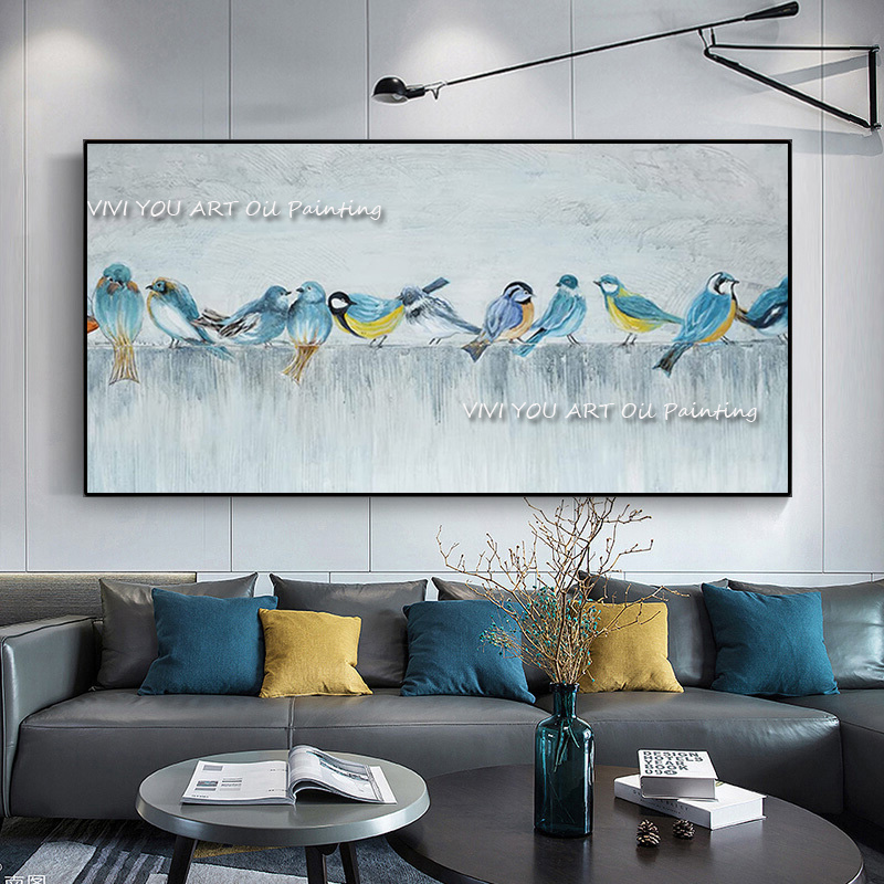 Home Decor Color Palettes - Абстрактная толстая картина маслом ручной работы