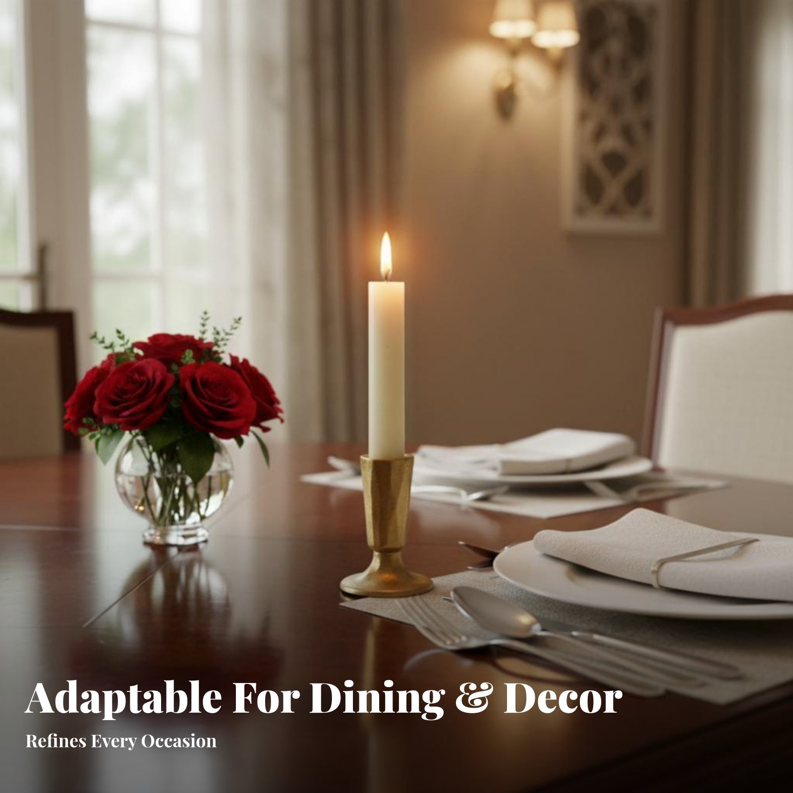Home Decor Gold - Золотой чугунный подсвечник, ретро-классический дизайн, центральное