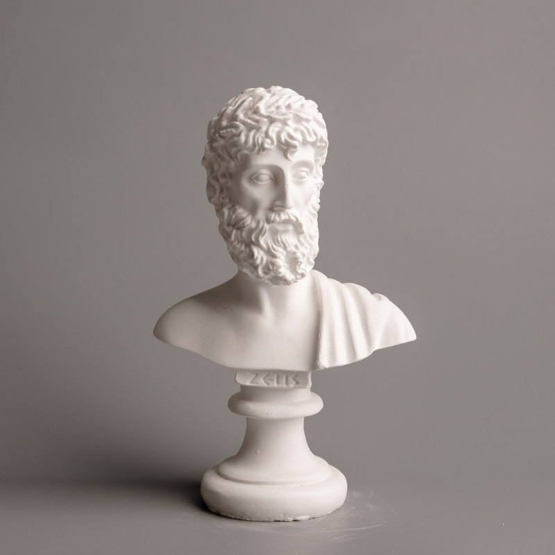 Home Decor From Clay - Гипсовая статуя Зевса, персонажа греческой мифологии,