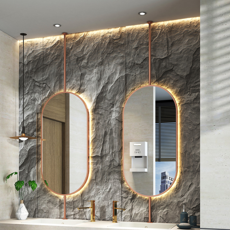 Vanity Home Decor - Овальное подвесное зеркало для потолка 60x90