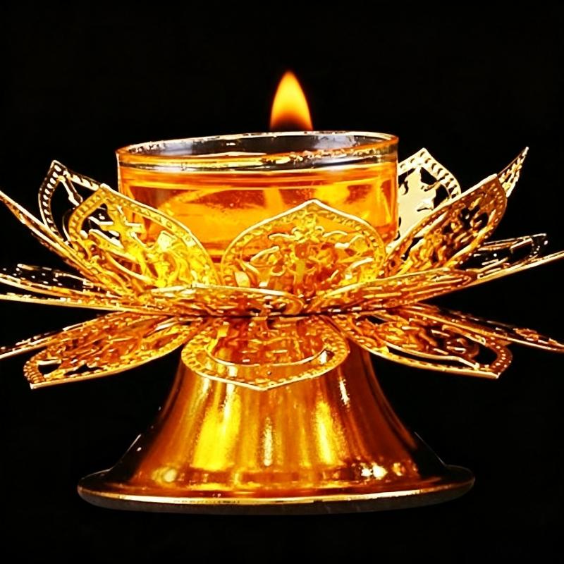 Home Decor Gold - Подсвечник для чайных свечей с золотым