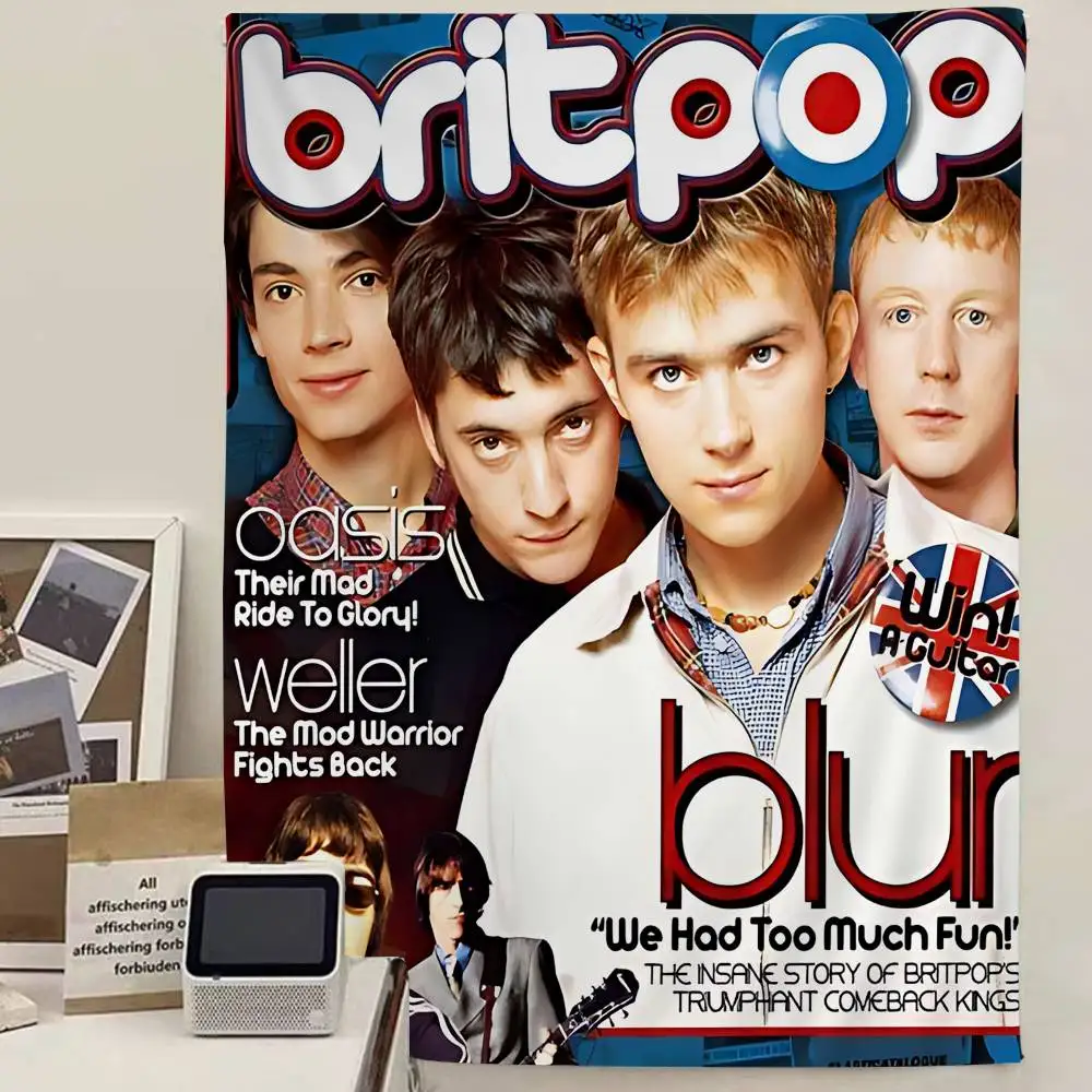 Home Decor Hippie - Группа Musik Rapper Blur Аниме Гобелен