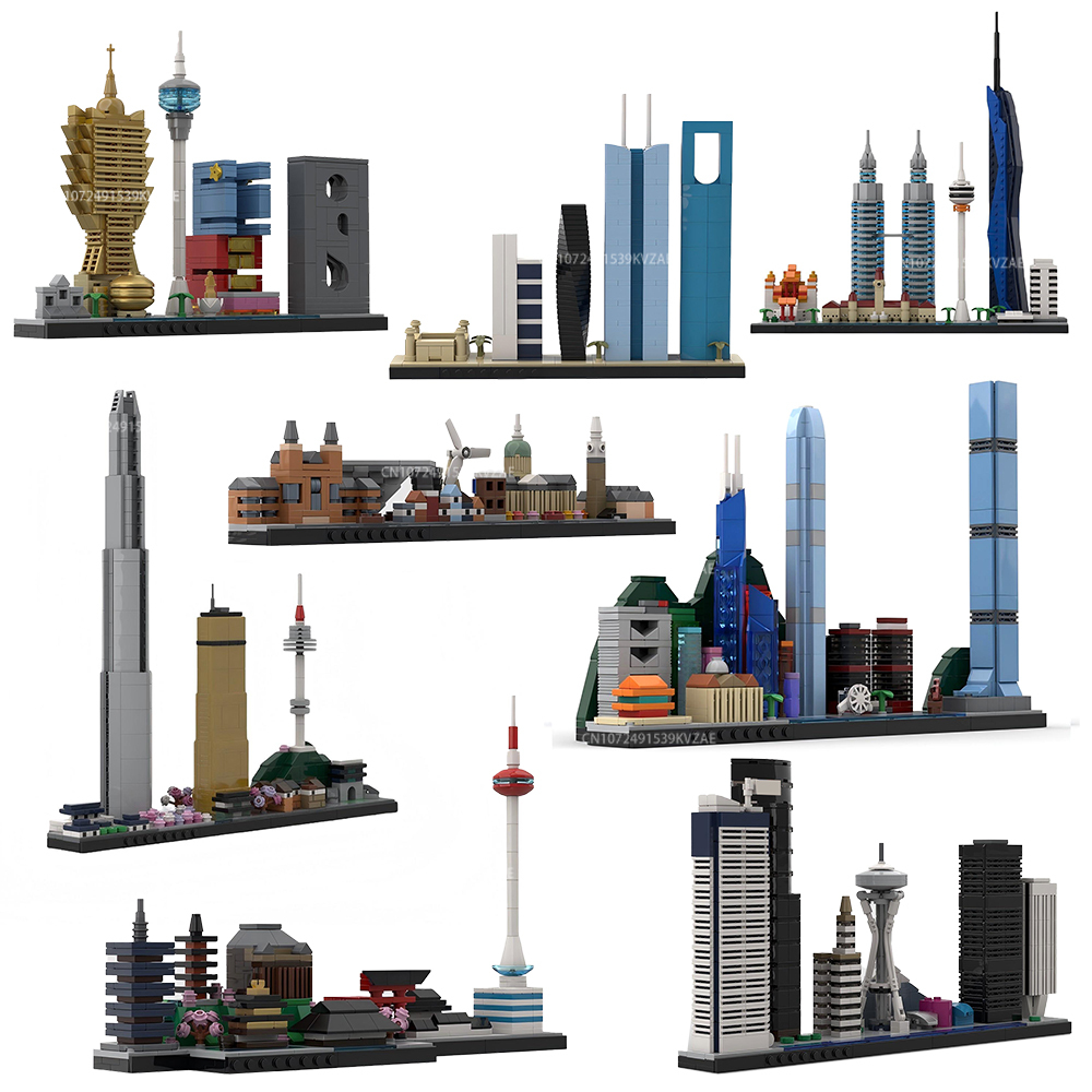 Home Decor Kuala Lumpur - MOC City Skyline, знаменитые достопримечательности, строительные