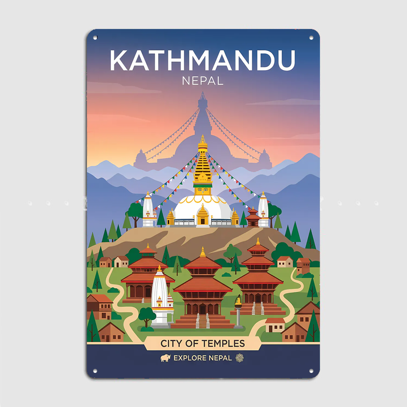 Постеры с видами на храмы горо – обзор и цена Home Decor Kathmandu