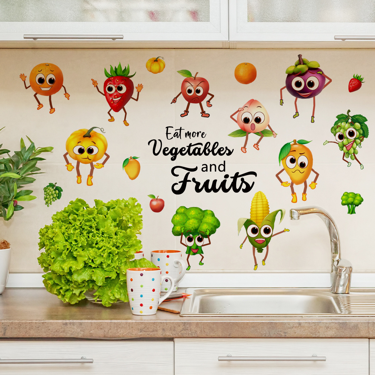 Мультфильм Emoji Fruit Наклейк – обзор и цена Home Decor Emoji