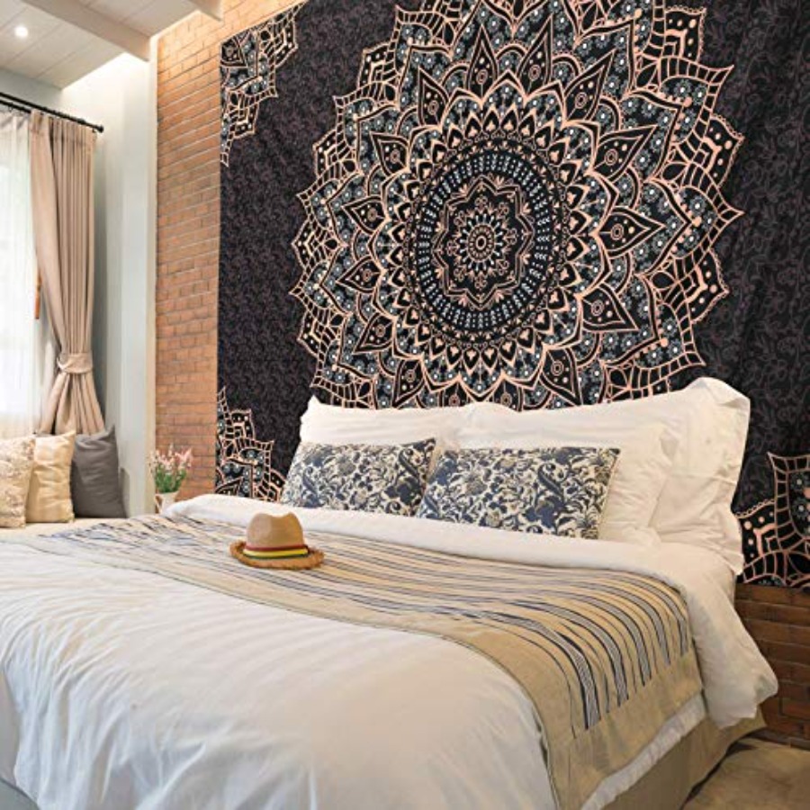 Черный гобелен с мандалой, нас – обзор и цена Home Decor Hippie