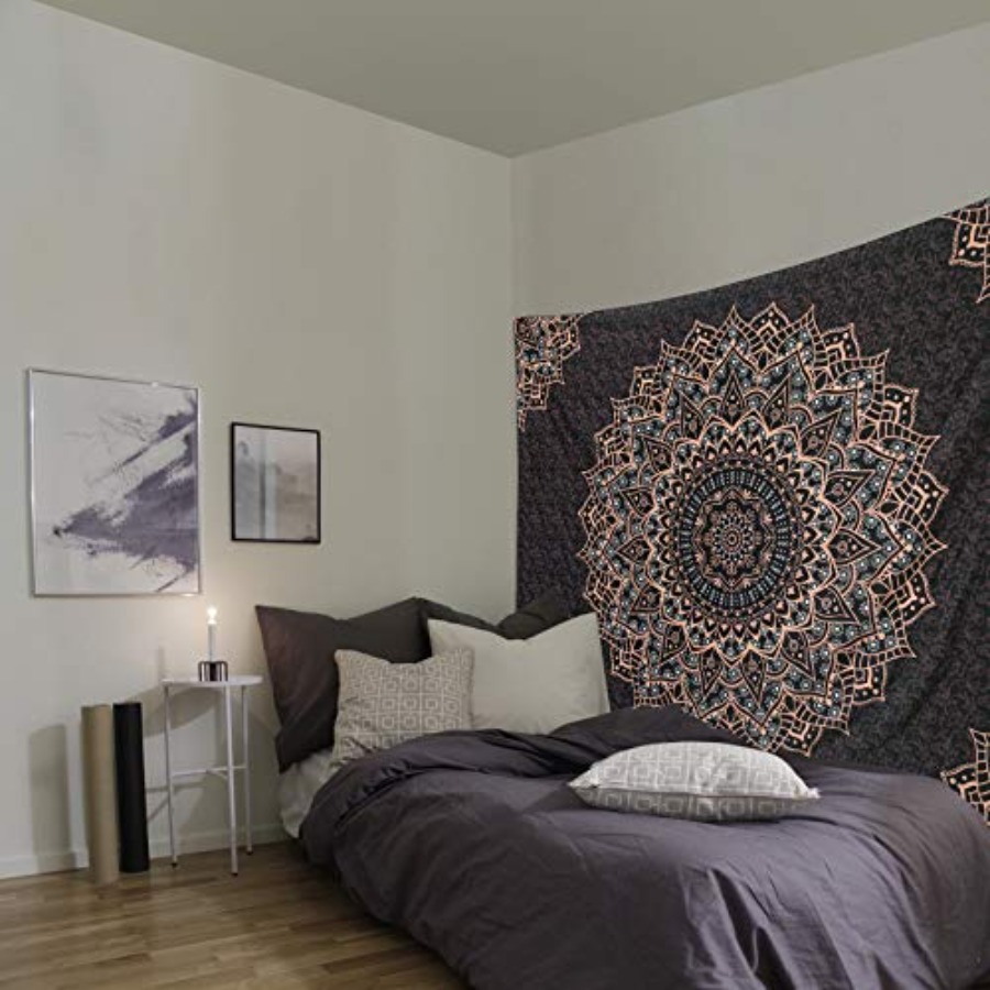 Черный гобелен с мандалой, нас – обзор и цена Home Decor Hippie