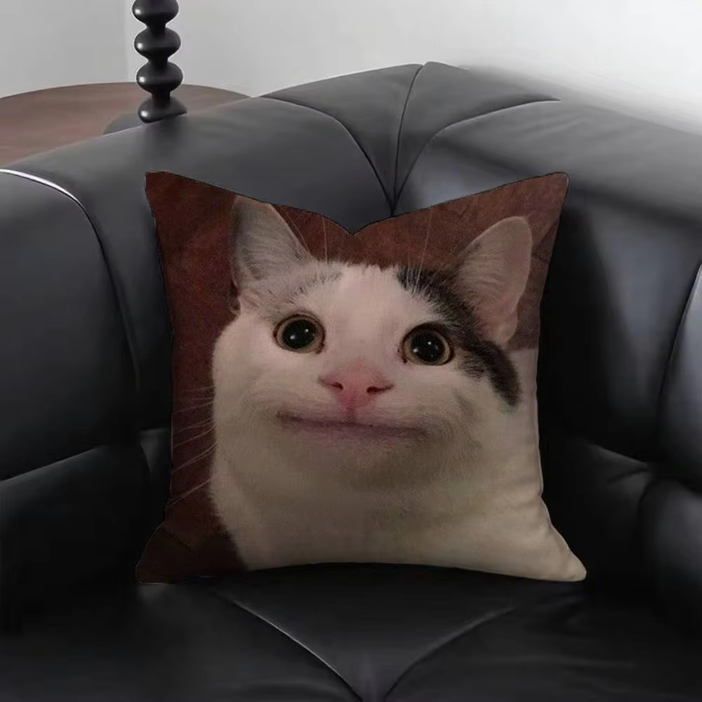 Наволочка с забавным котом M-M – обзор и цена Home Decor Emoji