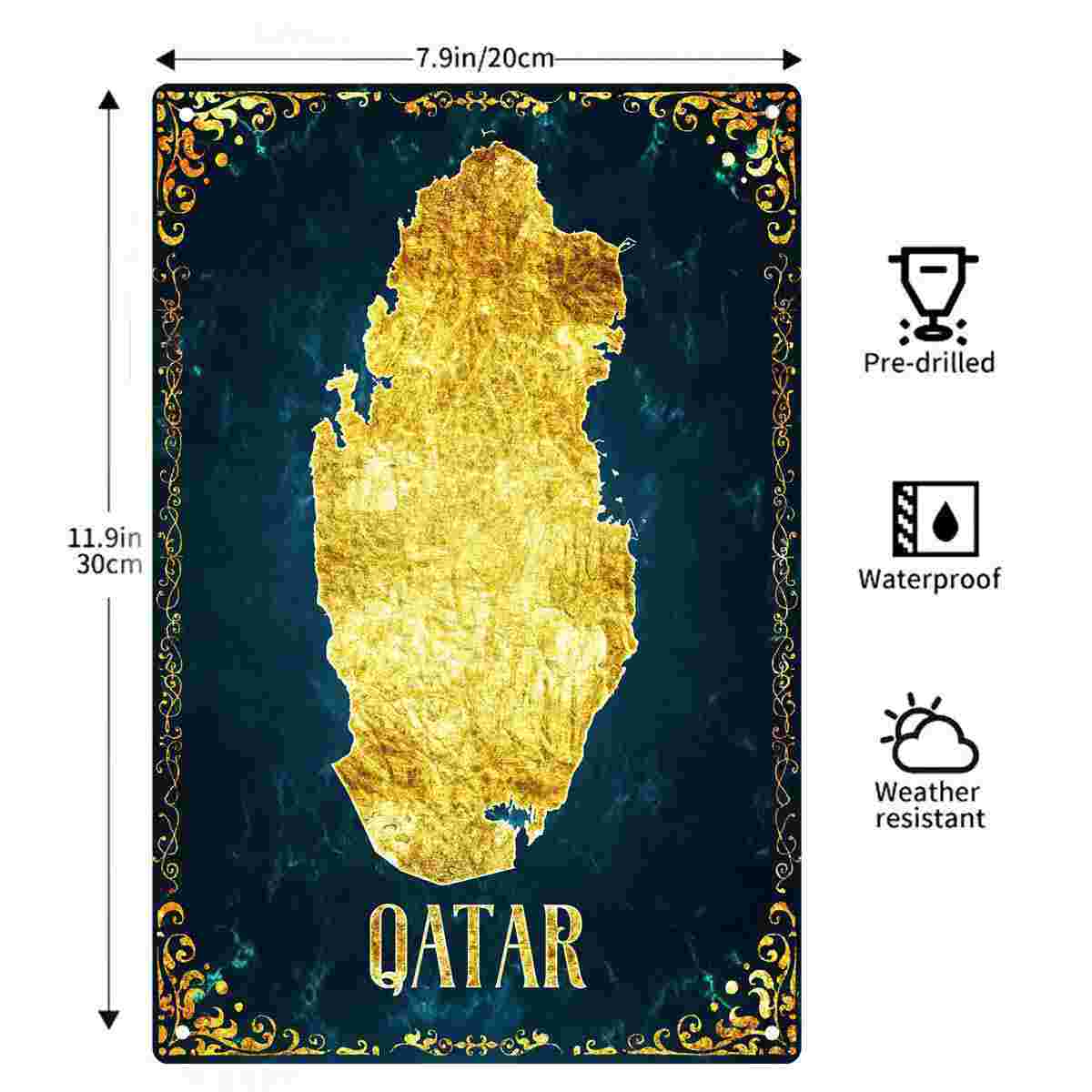 2D плоская металлическая табли – обзор и цена Home Decor Qatar