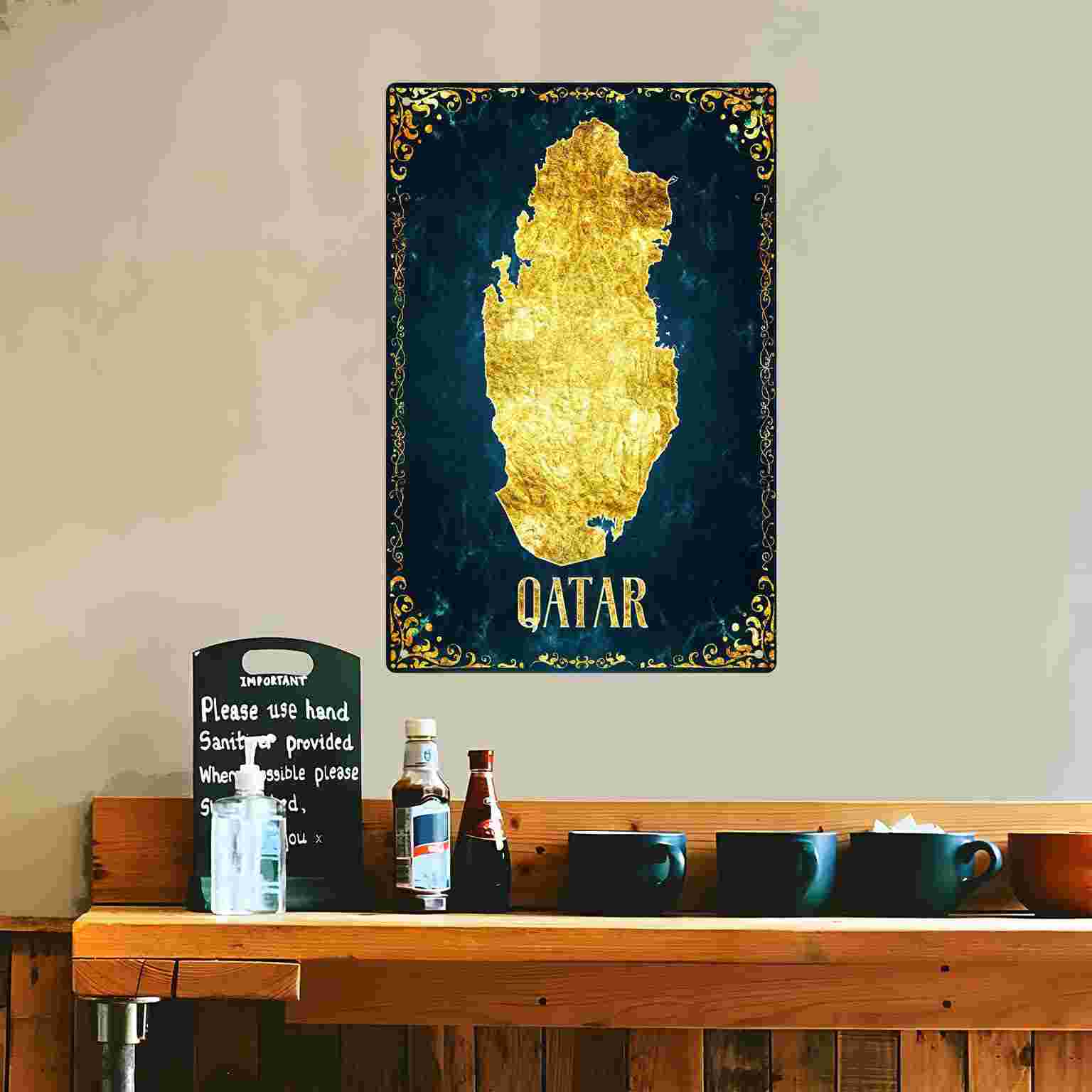 2D плоская металлическая табли – обзор и цена Home Decor Qatar