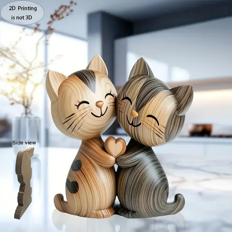 Деревянная скульптура пары кот – обзор и цена Home Decor Enthusiast