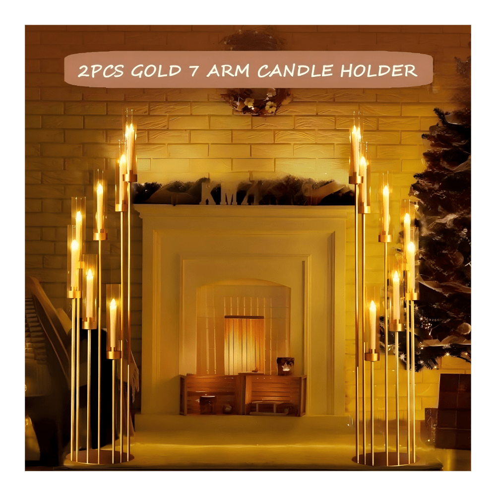 2 шт. 7-рожковых золотых напол – обзор и цена Home Decor Gold