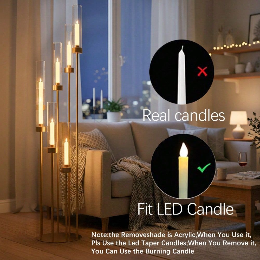 2 шт. 7-рожковых золотых напол – обзор и цена Home Decor Gold