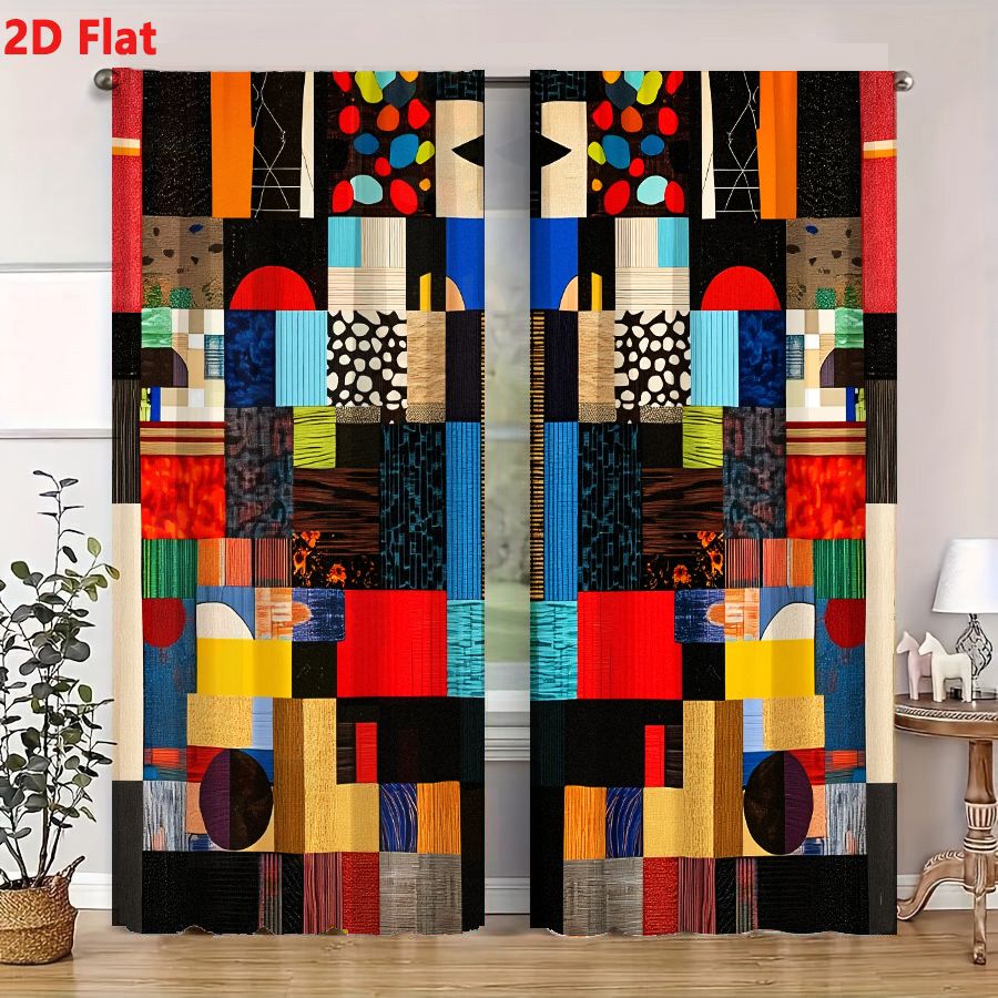 2 шт. плоских 2D-штор с ярким  – обзор и цена Home Decor Color Palettes