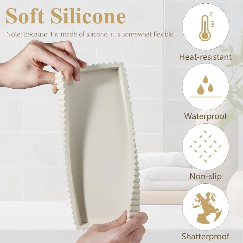 Силиконовый поднос с рифлеными – обзор и цена Vanity Home Decor