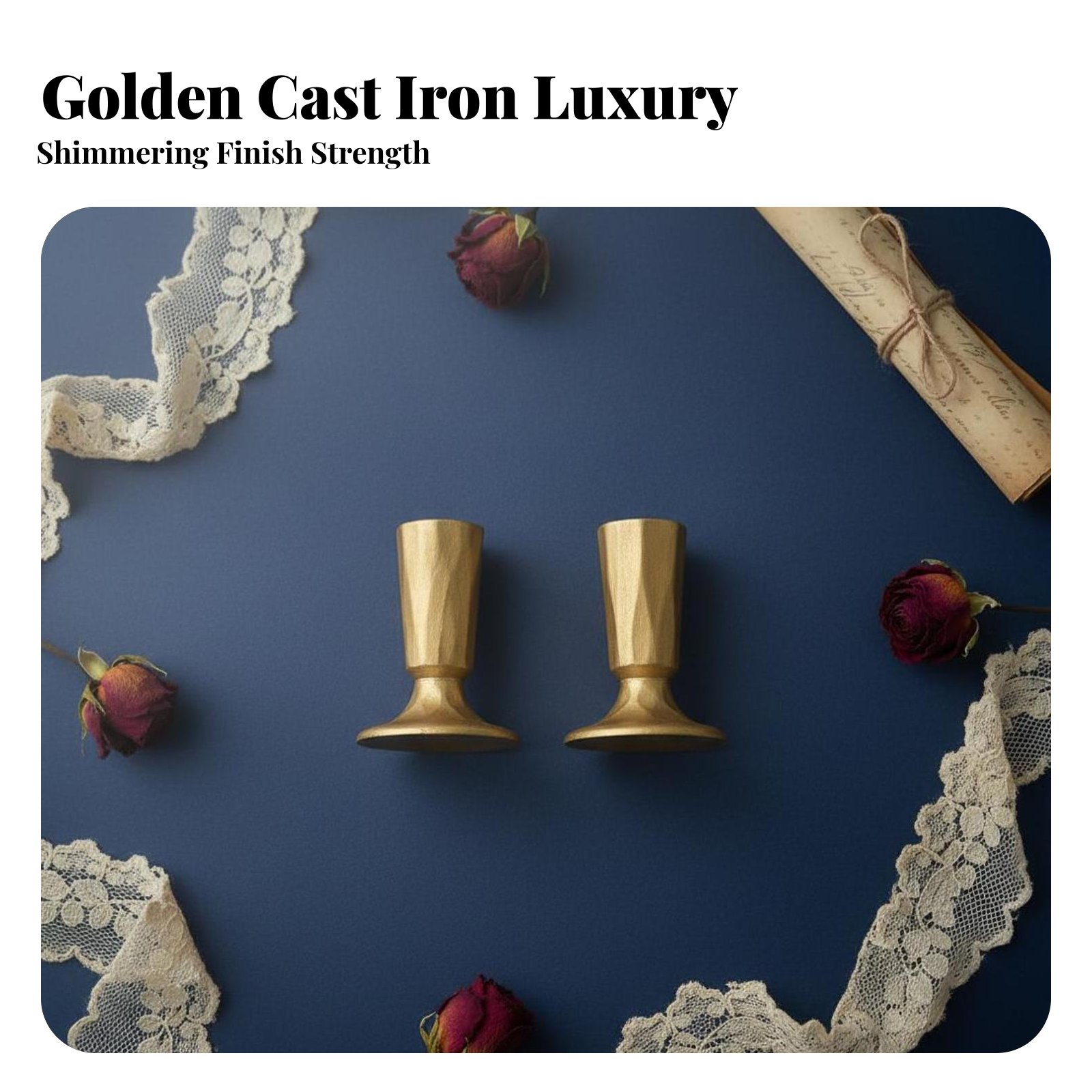 Золотой чугунный подсвечник, р – обзор и цена Home Decor Gold